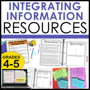 Preview of Integrating Information - Print and Digital Activities for RI.4.9 and RI.5.9