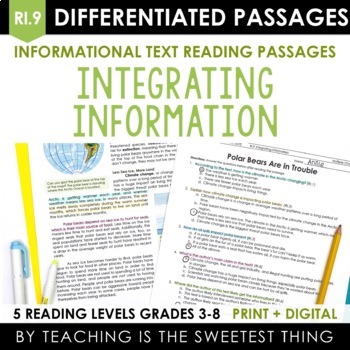 Preview of Integrating Information Passages - RI.9 - Print & Interactive Digital
