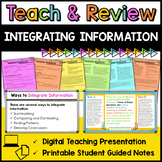 Integrating Information Teaching Slides and Printable Guid
