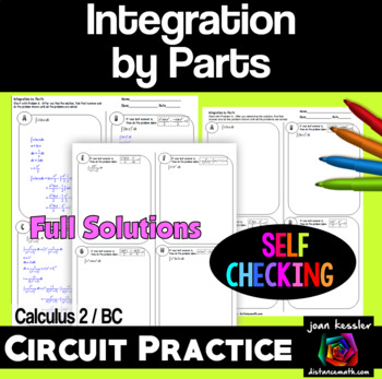 Preview of Integration by Parts Circuit Training Calculus BC