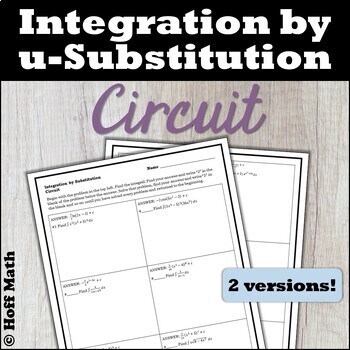 Preview of Integration by Substitution CIRCUIT (regular or AP Calculus) DIGITAL and PRINT