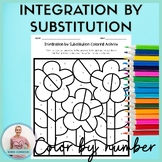 Integration by U Substitution Color by Number Activity for