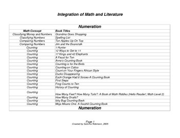 Preview of Integration of Math and Literature