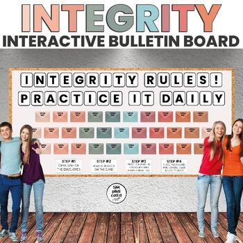 Preview of Integrity Bulletin Board | Interactive | Challenges | Positive Tasks | BOHO
