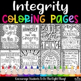 Integrity Coloring Pages / 12 Pages / Relax & Do The Right Thing
