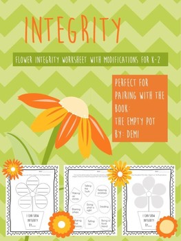 Preview of Integrity Flower Activity - The Empty Pot Activity