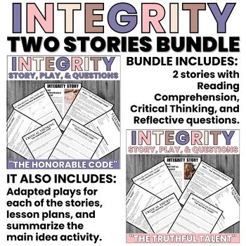 Preview of Integrity and Honesty | Honorable and Truthful | Stories | Plays | Bundle