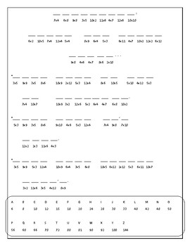 Integrity Multiplication Word Puzzle by Counseling Center | TPT