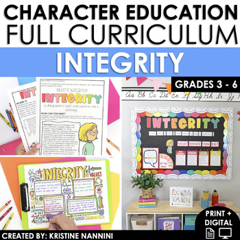 Preview of Integrity Social Emotional Learning SEL | Morning Meeting | Character Education