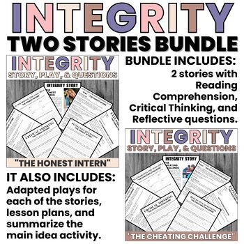 Preview of Integrity and Honesty | Honest and Cheating | Stories | Plays | Bundle