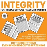 Integrity and Honesty | Middle School: Activities, Scenari