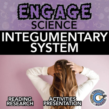 Preview of Integumentary System Resources - Reading, Printable Activities, Notes & Slides