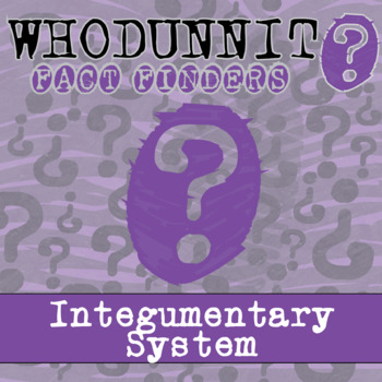 Preview of Integumentary System Whodunnit Activity - Printable & Digital Game Options