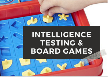 Preview of Intelligence Testing Stations, Board Game Activity | Cognitive Psychology