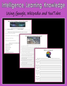 Preview of Intelligence, Learning, Knowledge - Using Google, Wikipedia and YouTube