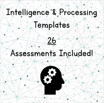 Preview of Intelligence and Processing Templates (WISC-V, TAPS-4, + 24 More!)