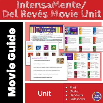 Preview of IntensaMente/Inside Out Spanish Movie Unit w/Assessments! Descubre 5.1-Emociones