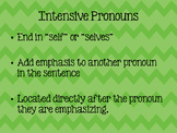 Intensive and Reflexive Pronouns Packet