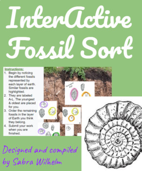 InterActive Fossil Sort by Sabra Wilhelm | Teachers Pay Teachers