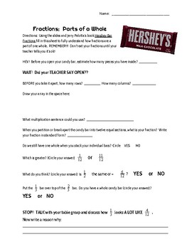 Interacting with Hershey Bar Fractions by The Balanced Learner | TpT