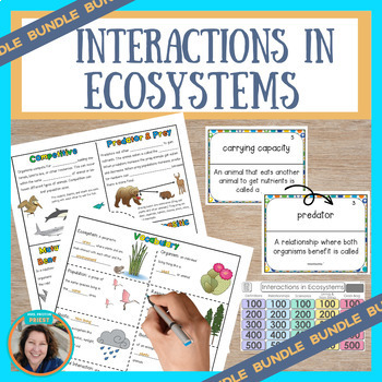 Preview of Interactions in Ecosystems - Abiotic and Biotic Factors - Activities & Game