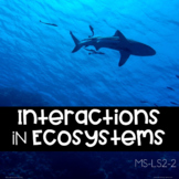 Interactions In Ecosystems Explore Card Sort  (NGSS MS-LS2-2)