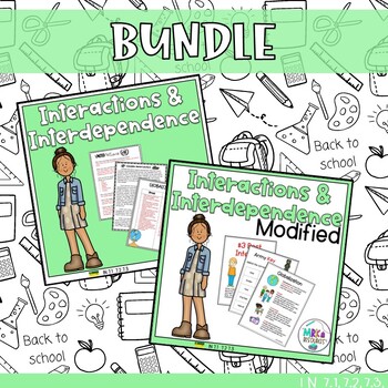 Preview of Interactions and Interdependence Grade 7 Social Bundle