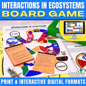 Preview of Interactions in Ecosystems with Living and Nonliving | Board Game Activity