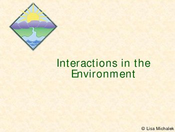 Preview of Interactions in the Environment Ecology PowerPoint Presentation Lesson