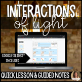 Interactions of Light Mini Lesson and Guided Notes