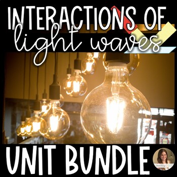Preview of Interactions of Light Waves Unit Bundle - Editable and Google Slides™