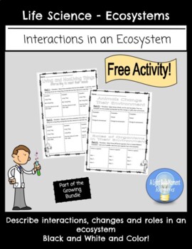 Preview of Interactions of Living and Nonliving things in an Ecosystem