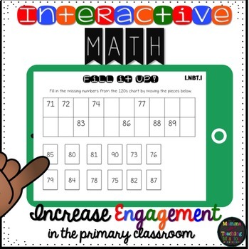 Preview of Interactive 1.NBT.1 Math Read & Count to 120 for the Google Drive Classroom