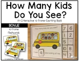 Interactive 10-frame Counting Book with Bonus 10-frame Flashcards