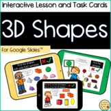 Digital Interactive 3D Shapes Lesson for Google Slides