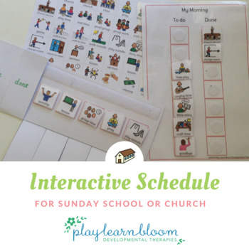 Preview of Interactive Activity Schedule for Sunday School or Church