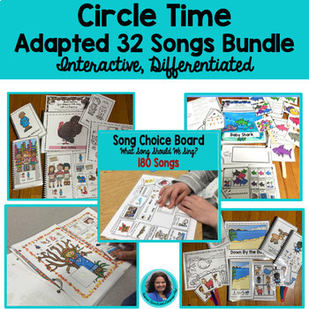 Preview of Engaging Circle Time 32 Songs Bundle: Interactive & Adapted for All Learners