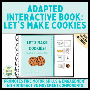 Preview of Interactive Adaptive Velcro Book Picture Matching Preschool Baking Story SPED