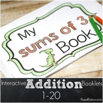 Preview of Interactive Addition Booklets 1-20