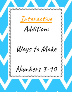 Preview of Interactive Addition: Ways to Make Numbers 3-10