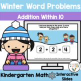 Interactive Addition Winter Word Problems | Distance Learning
