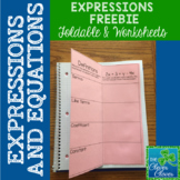Expressions Worksheet and Foldable