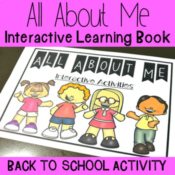 Preview of Interactive 'All About Me' Learning Book- Editable