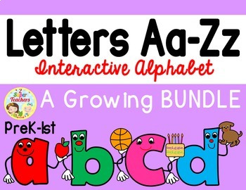 Preview of Interactive Alphabet {Aa-Zz}