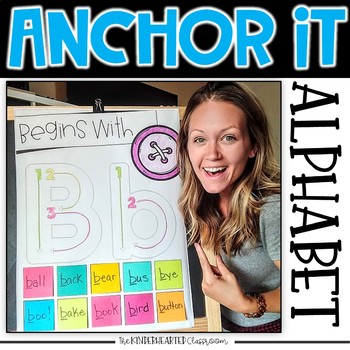 Preview of Interactive Alphabet Anchor Charts for Kindergarten