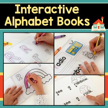 Preview of Interactive Alphabet Books for Preschool and Kindergarten