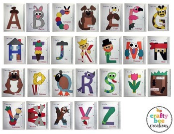 Interactive Alphabet Notebook 2 by Crafty Bee Creations | TpT