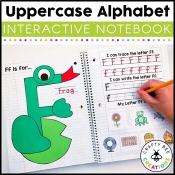 Interactive Alphabet Notebook by Crafty Bee Creations | TpT