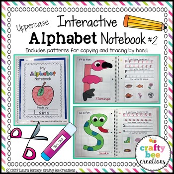 Preview of Interactive Alphabet Notebook | Uppercase Alphabet Letter Craft Activities
