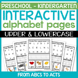 Interactive Alphabet Pages Bundle - Upper and Lowercase Letters